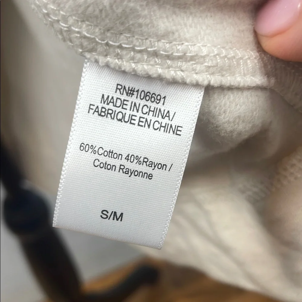 Young Fabulous & Broke cream long line open front quilted blanket cardigan